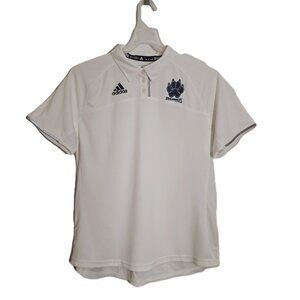 Adidas Polo Golf Basketball Shirt Women’s Size XL Ridgebacks Logo NewWTags White